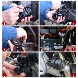 Phares LED additionnels antibrouillard universels pour moto, 4000 lumens 12V - vue 4