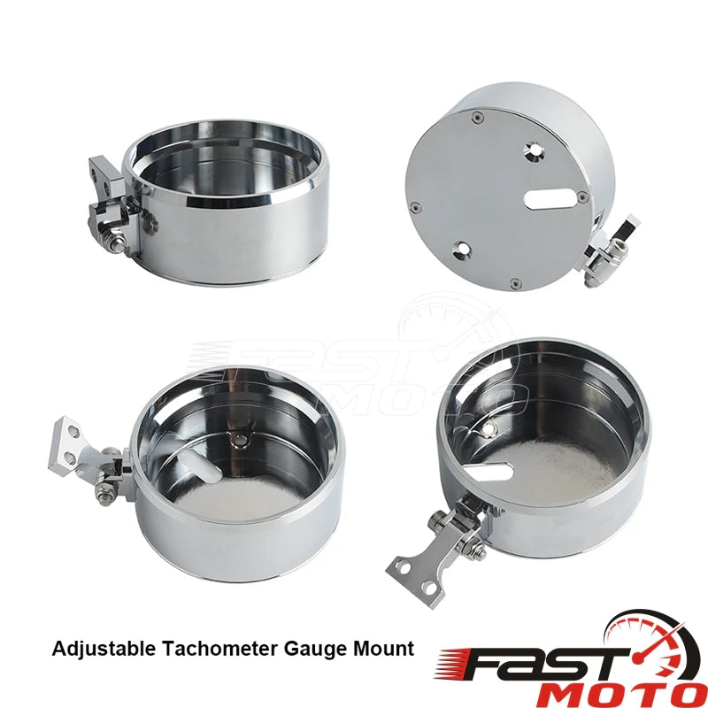 Support de compteur numérique en aluminium pour moto Harley-Davidson Softail - vue 4