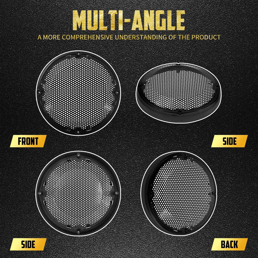 Grilles de haut-parleurs 6,5'' pour couvercles de sacoches - Harley Touring Road King, Street Glide, Electra Glide 1983-2023 – photo 2/8