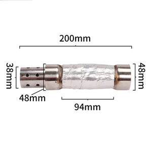 Chicane silencieuse inox 200 mm pour Harley Sportster - vue 1