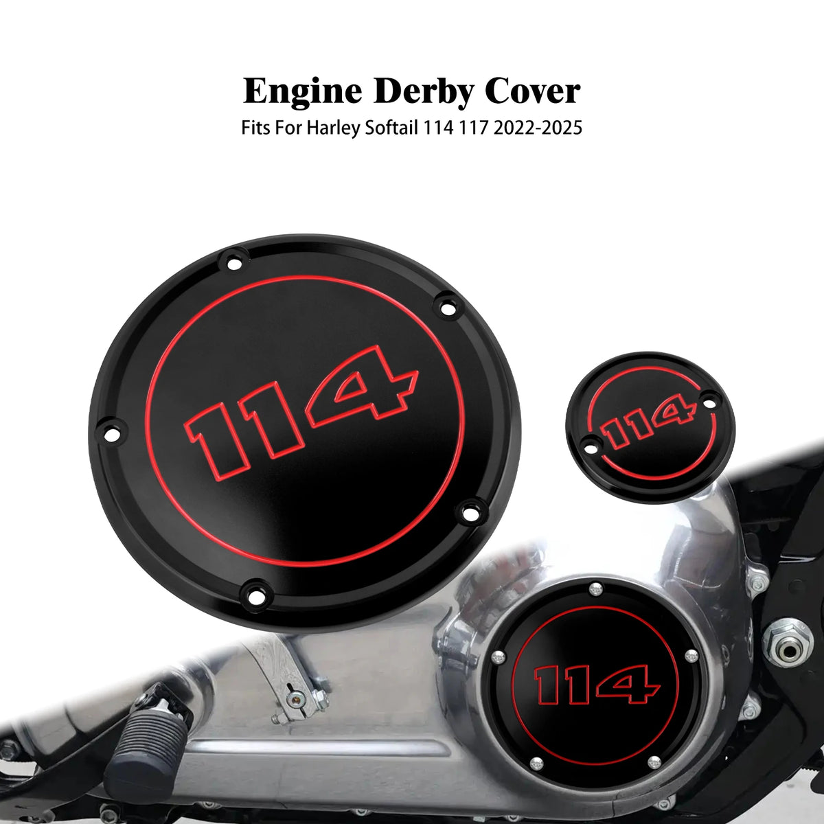 Caches chromés carter primaire et allumage pour Harley-Davidson Softail - vue 10