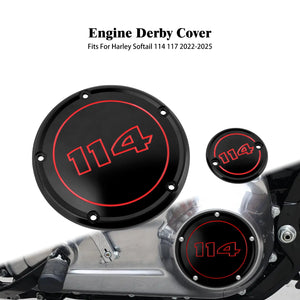 Caches chromés carter primaire et allumage pour Harley-Davidson Softail - vue 10