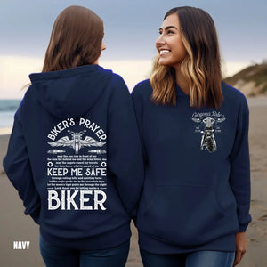 Sweat à capuche biker citation motard - vue 2