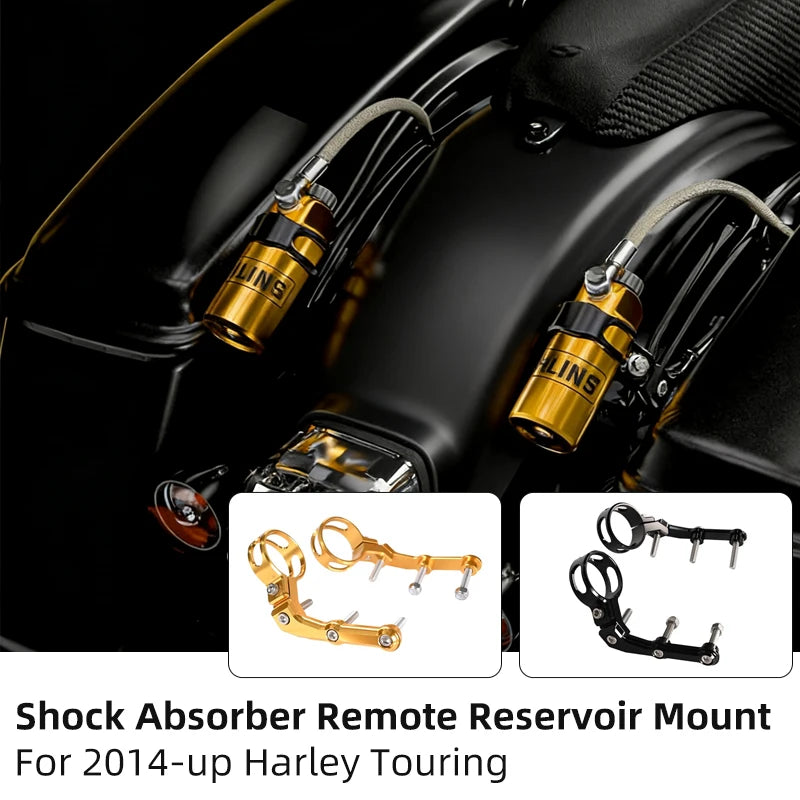 Support de Réservoir Déporté d'Amortisseur CNC pour Harley Touring 2014+ – photo 1/8