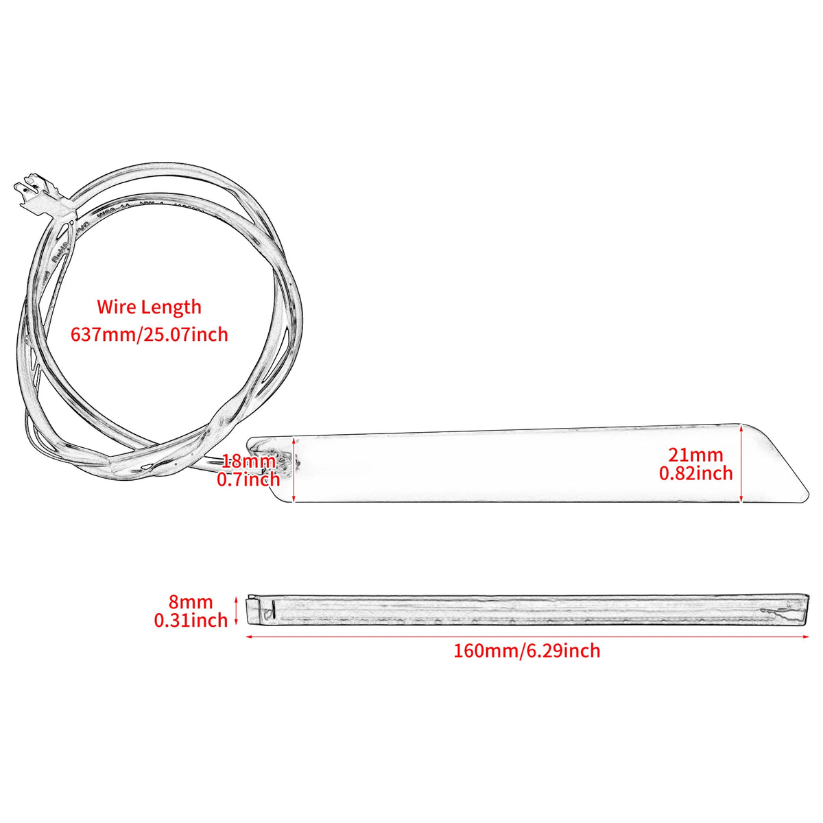 Feu LED de fermoir de sacoche rouge pour Harley-Davidson Touring - vue 6