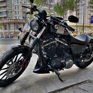 Guidon drag Z-bar pour Harley Sportster Softail Dyna - vue 6