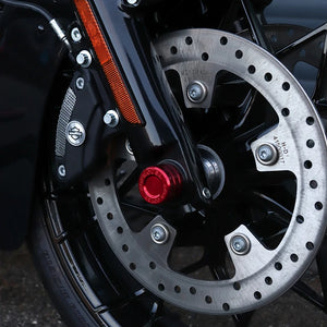 Caches d'Écrou d'Essieu Avant/Arrière CNC pour Harley Touring, Softail, Sportster – photo 3/24