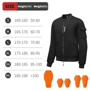 Blouson bomber moto homme WOSAWE noir hiver - vue 7