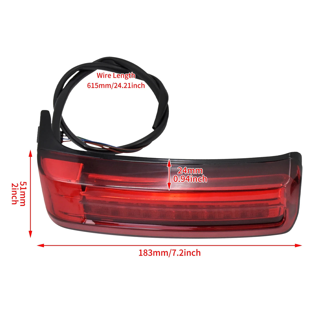 Feux LED de sacoche (position/stop/clignotant) pour Harley-Davidson Touring 2014 et plus – photo 3/10