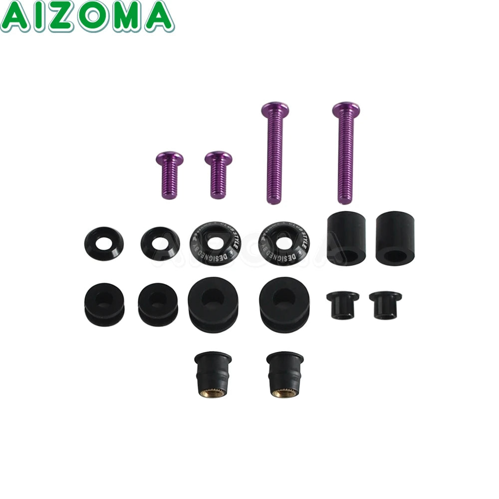 Kit d'entretoises anti-turbulence pour pare-brise - Harley Softail Low Rider S, Street Bob – photo 13/16