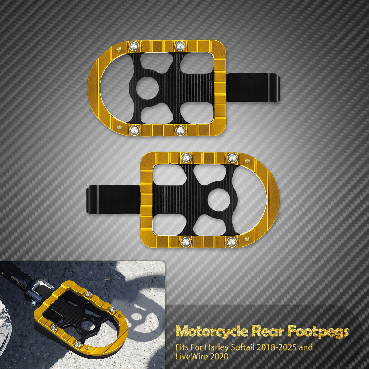 Repose-pieds passager - Harley Softail 2018-2025, Breakout, Fat Boy, Low Rider, Standard FXFB, FLDE, FLHC – photo 8/12