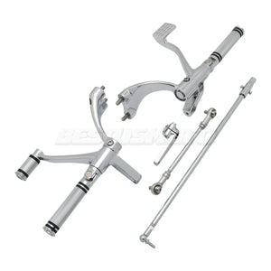 Kit complet commandes avancées CNC, repose-pieds, leviers et biellettes pour Harley-Davidson Sportster XL 883, 1200, 48 2004-2024 – photo 11/20