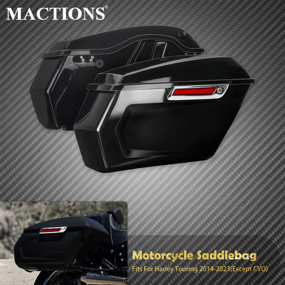 Sacoches Rigides avec Coffre Latéral - Harley-Davidson Touring 2014-2023 – photo 1/8
