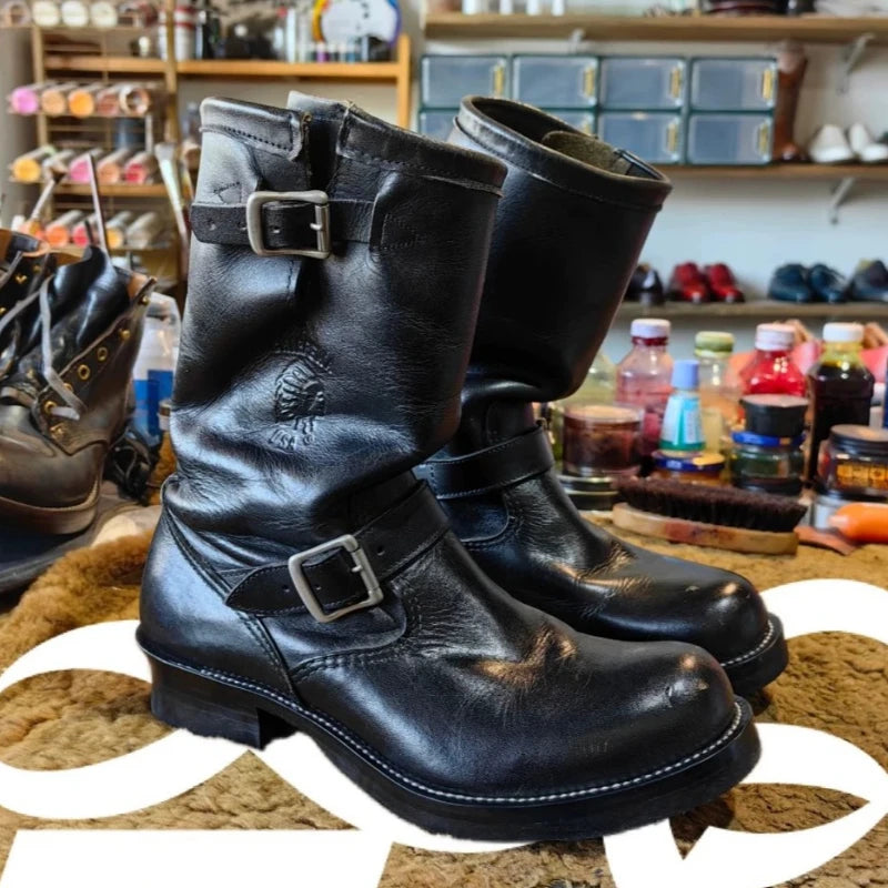 Bottes Chelsea cuir motard - vue 2