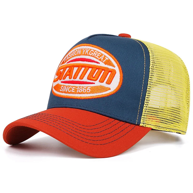 Casquette trucker motif lettres - vue de face - vue 6