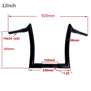 Guidon ape hanger pour Harley Road Glide - vue 2
