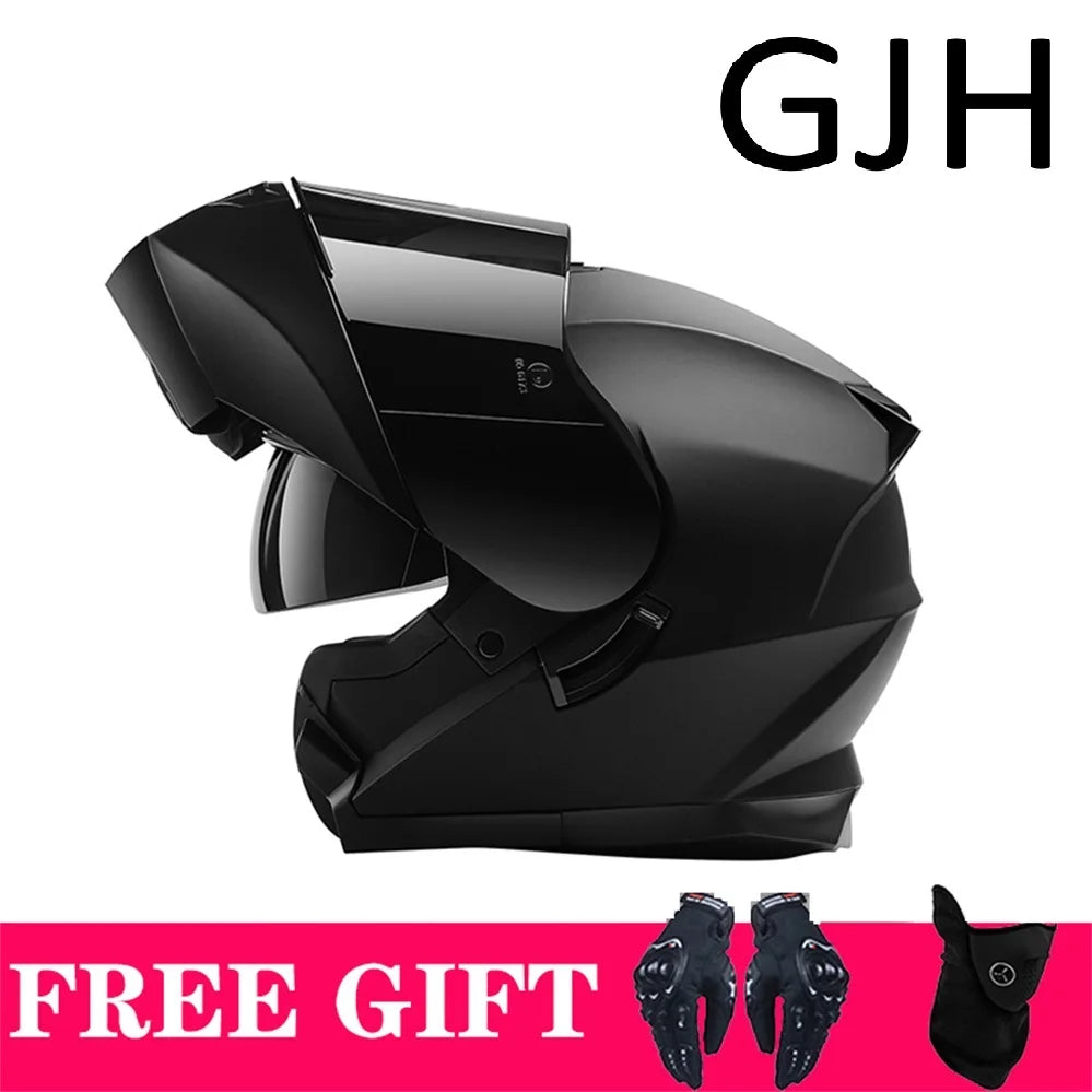 Casque moto modulable style adventure noir - vue 9