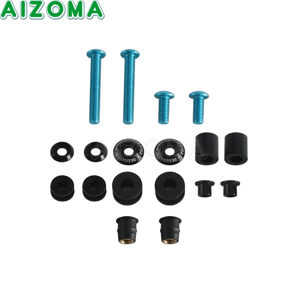 Kit d'entretoises anti-turbulence pour pare-brise - Harley Softail Low Rider S, Street Bob – photo 7/16