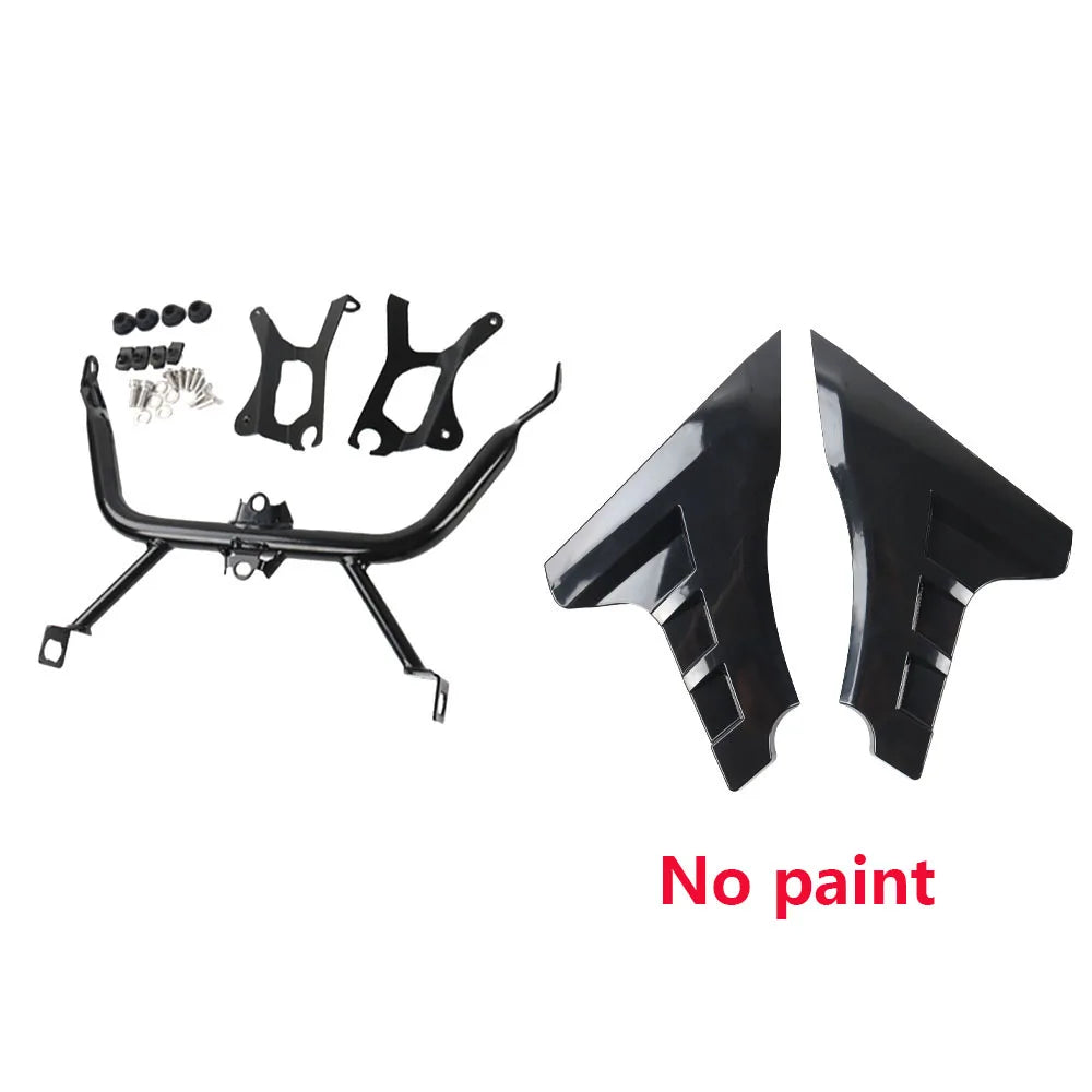 Support de spoiler latéral de carénage noir pour Harley Road Glide - vue 7