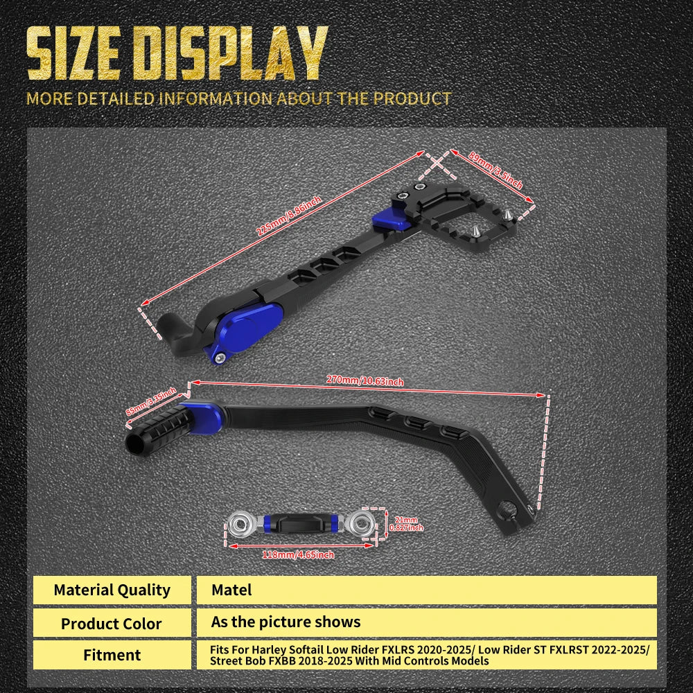 Kit de commandes centrales (mid control) avec repose-pieds - Harley Softail Low Rider 2020-2025, FXBB, Street Bob – photo 6/10