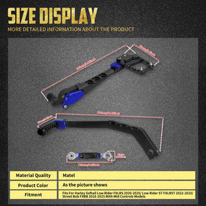 Kit de commandes centrales (mid control) avec repose-pieds - Harley Softail Low Rider 2020-2025, FXBB, Street Bob – photo 6/10