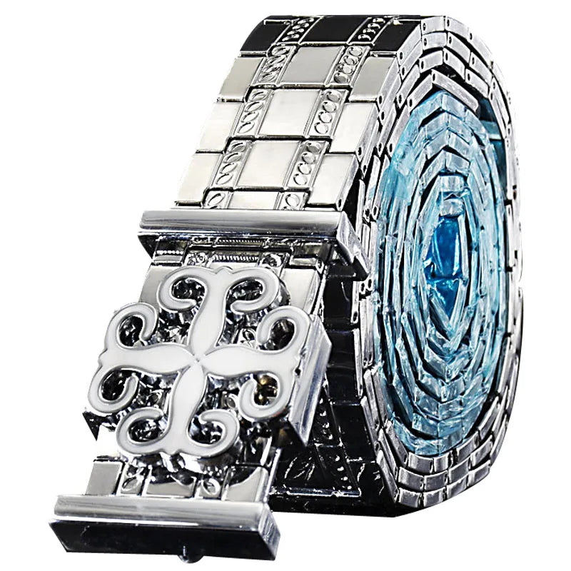 Ceinture homme en métal acier inoxydable - vue 1