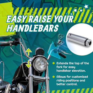 Rallonge de tube de fourche 39mm (4 ou 5 pouces) pour Harley-Davidson Sportster, FXR, Dyna – photo 6/8