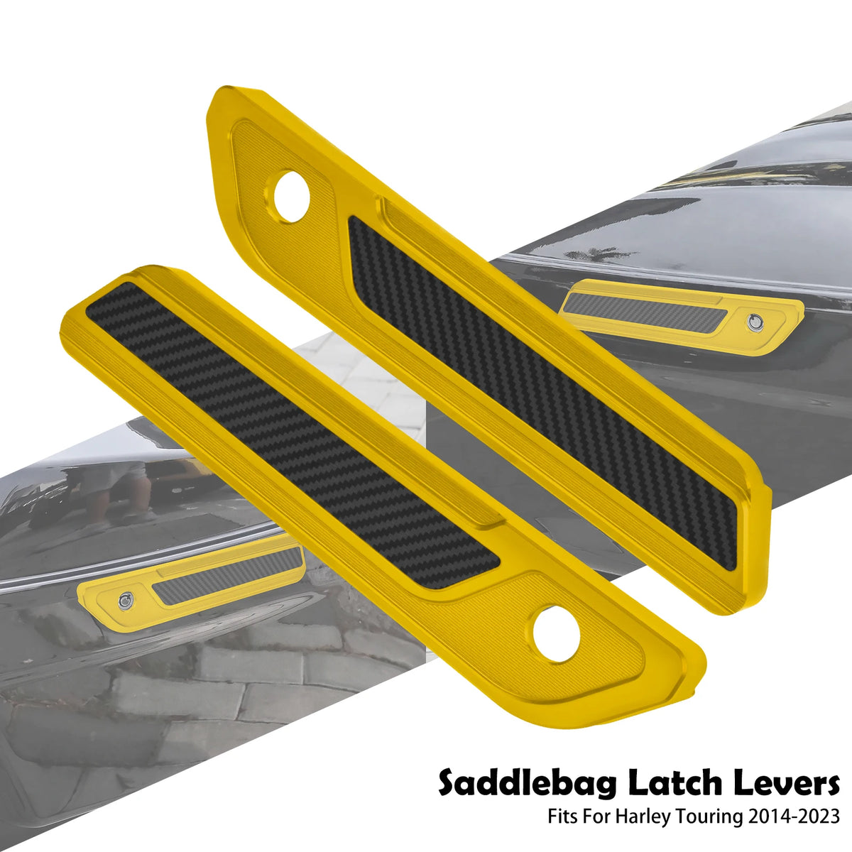 Levier de fermeture chromé pour sacoche rigide de moto Harley-Davidson - vue 12