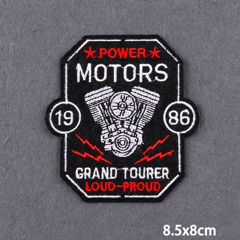 Écusson brodé Live To Ride motard punk à coudre ou repasser sur veste - vue 9