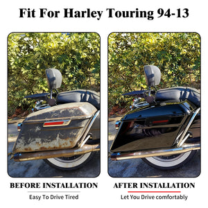 Paire de sacoches rigides noires verrouillables pour Harley-Davidson Touring - vue 2