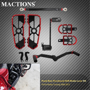 Kit planchers conducteur, repose-pieds passager et levier de frein/sélecteur pour Harley-Davidson Touring 2008-2025 – photo 9/14