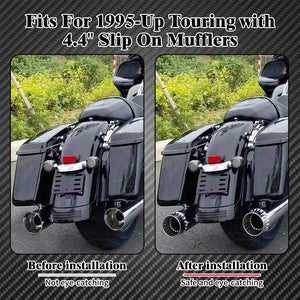 Embouts d'Échappement Slip-On 4,4 pouces - Harley-Davidson Touring 1995-2023 – photo 3/9
