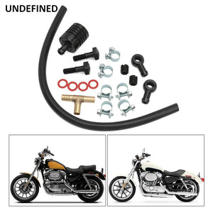 Support de filtre à air et reniflard en aluminium pour Harley-Davidson Big Twin Evolution 1993-1999 et Sportster XL - vue 4