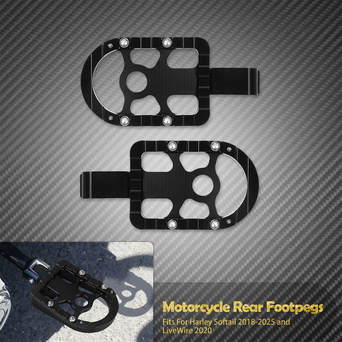 Repose-pieds passager - Harley Softail 2018-2025, Breakout, Fat Boy, Low Rider, Standard FXFB, FLDE, FLHC – photo 11/12
