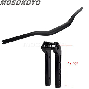 Risers pullback et guidon pour Harley Dyna Sportster Softail - vue 23