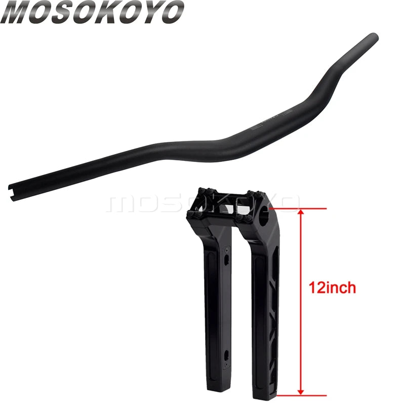 Risers pullback et guidon pour Harley Dyna Sportster Softail - vue 23