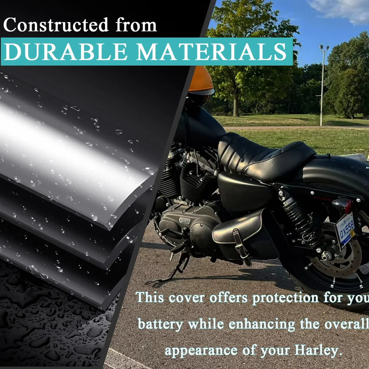 Cache Latéral de Batterie (Gauche ou Droite) Acier - Harley-Davidson Sportster 883/1200 2004-2013 – photo 3/8