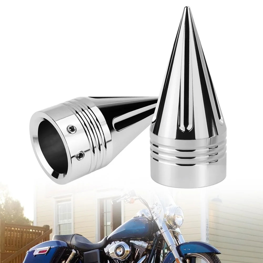 Caches d'écrou d'axe avant pointus pour Harley Touring - vue 5