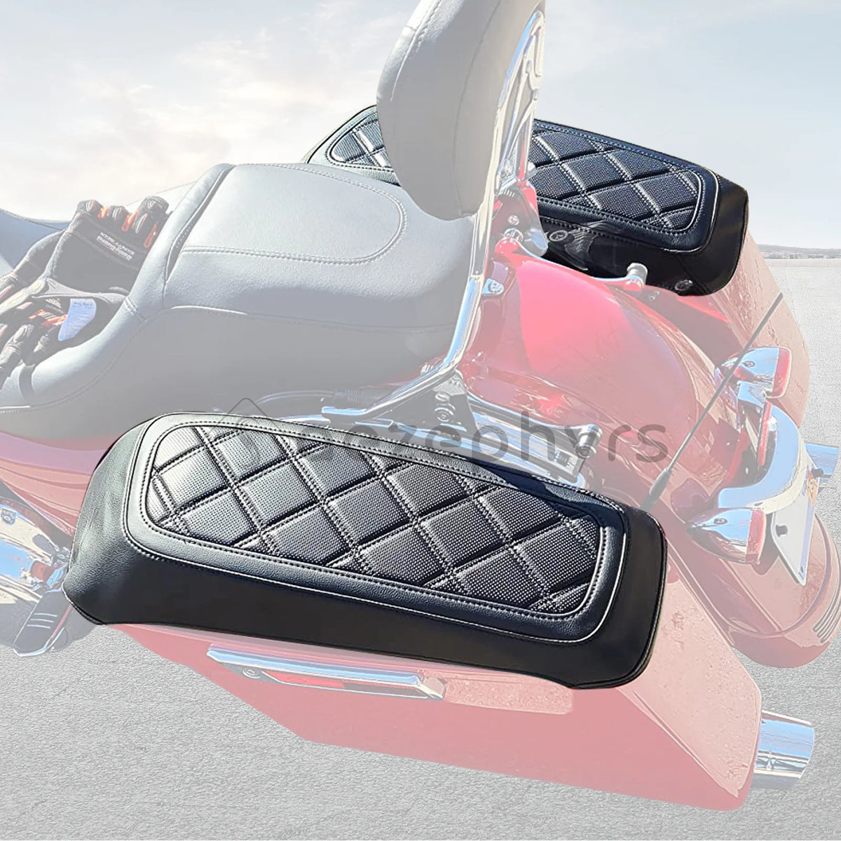 Housses de Couvercle de Sacoches Rigides Étanches pour Harley Touring Electra Glide Road King Street CVO 14-25 - vue 2