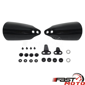 Paire de protège-mains noirs pour guidon de moto Harley-Davidson Dyna - vue 12
