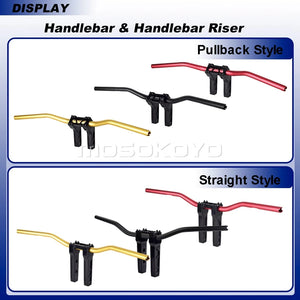 Risers pullback et guidon pour Harley Dyna Sportster Softail - vue 4