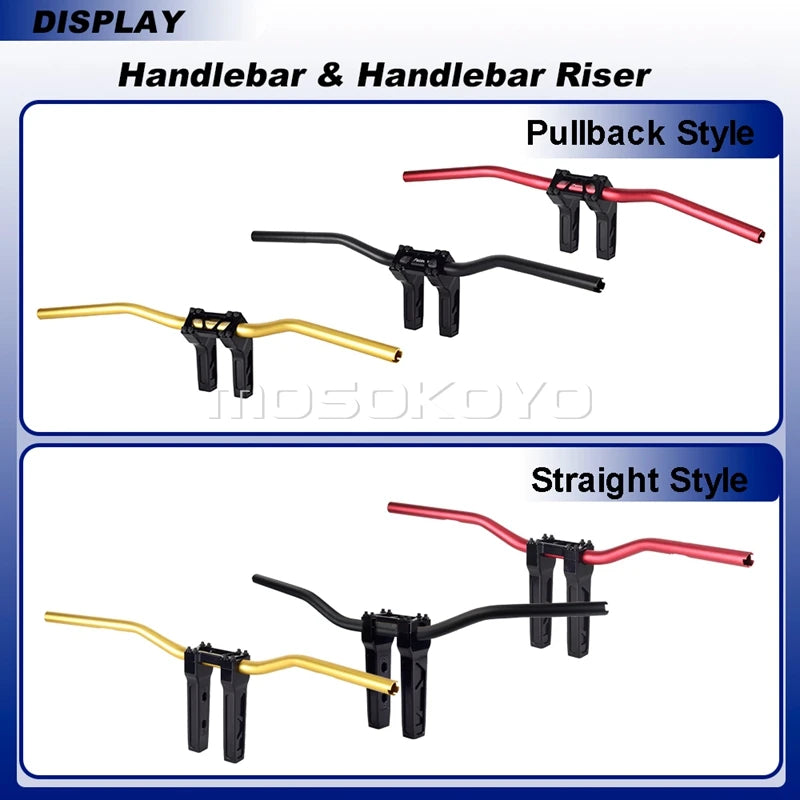 Risers pullback et guidon pour Harley Dyna Sportster Softail - vue 4