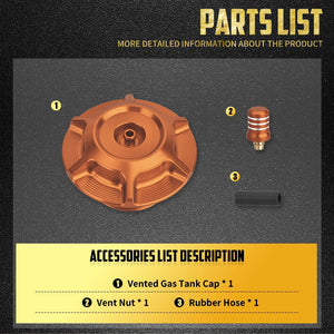 Bouchon de réservoir style club (vented gas cap) universel pour Harley-Davidson à filetage femelle – photo 6/13