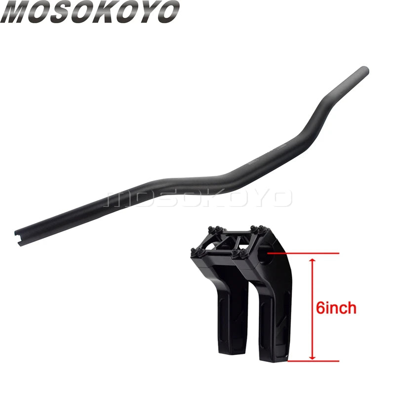 Risers pullback et guidon pour Harley Dyna Sportster Softail - vue 29