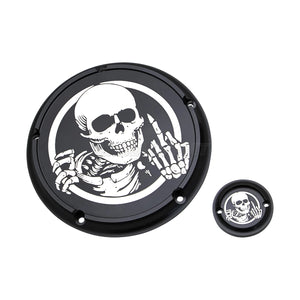 Cache derby et cache de distribution pour Harley Touring - vue 3
