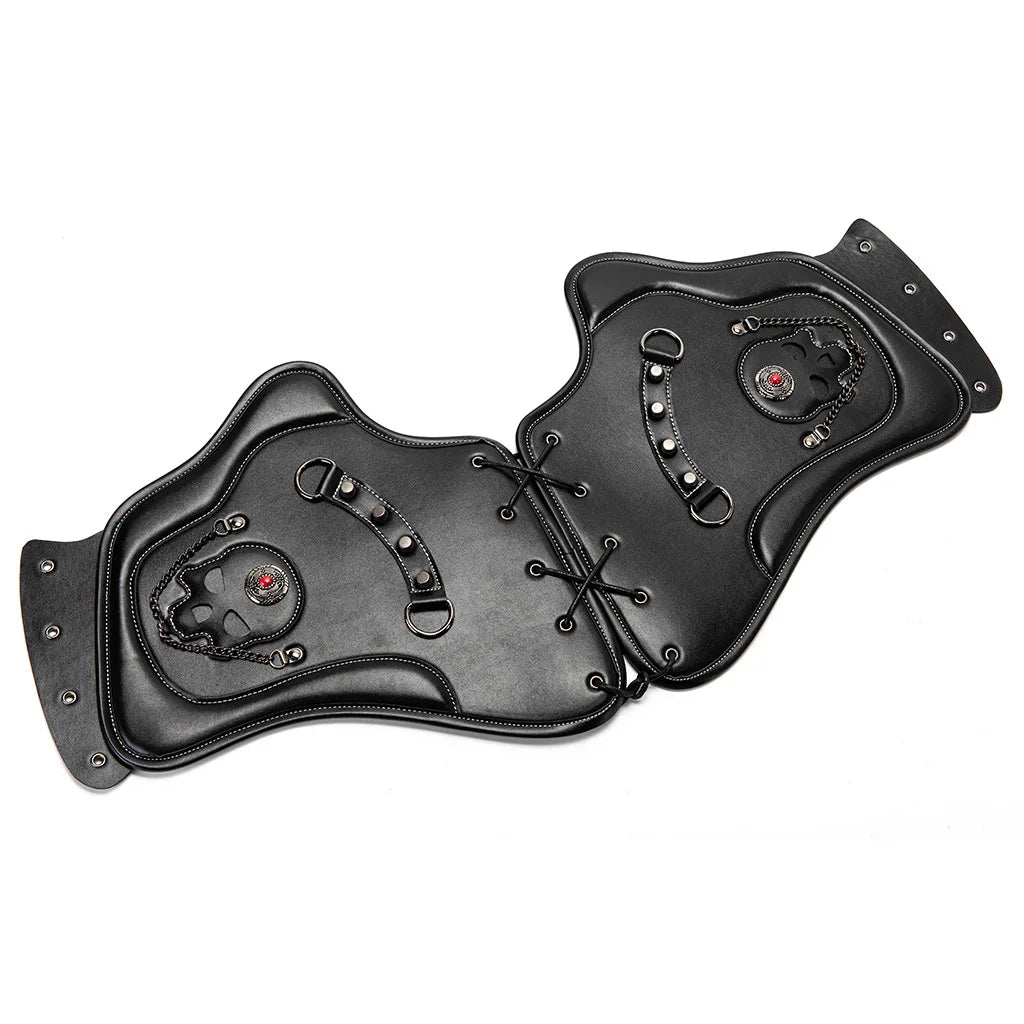 Protège-jambe cuir universel anti-brûlure pour échappement - Harley-Davidson Sportster et autres – photo 8/9