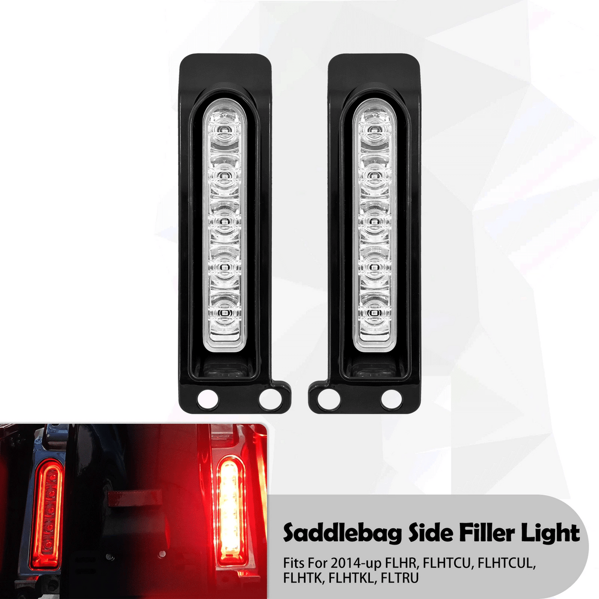 Feux LED de remplissage sacoche et garde-boue, veilleuse, stop et clignotant, Harley Touring Ultra Limited 2014-2022 - vue 8