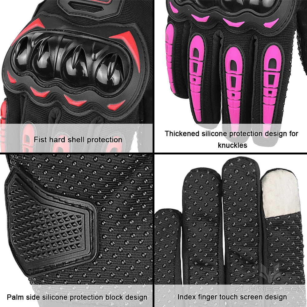 Gants moto mesh gris compatibles écran tactile - vue de face - vue 6
