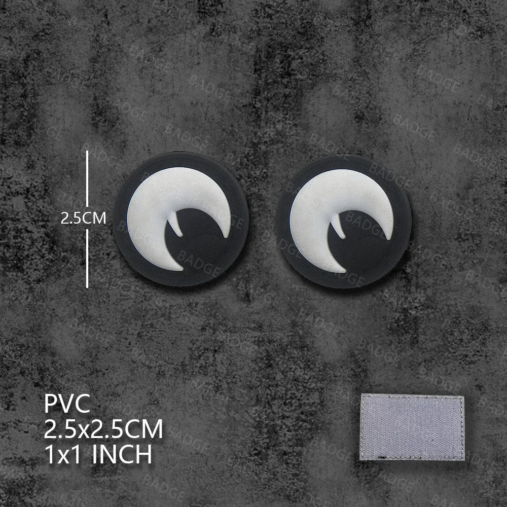 Écusson tactique phosphorescent yeux de chat - vue 38