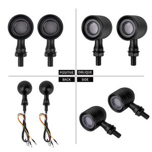 Clignotant LED arrière bullet filetage 10mm, feu stop et position, montage universel - vue 4